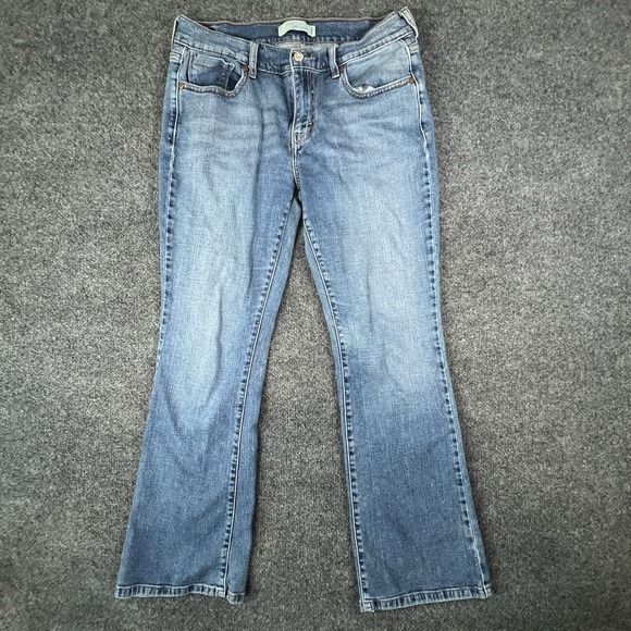 Levi's 515 Bootcut Jeans Women Size 8 31x28 Blue Stretch Denim Mid Rise - Picture 2 of 16